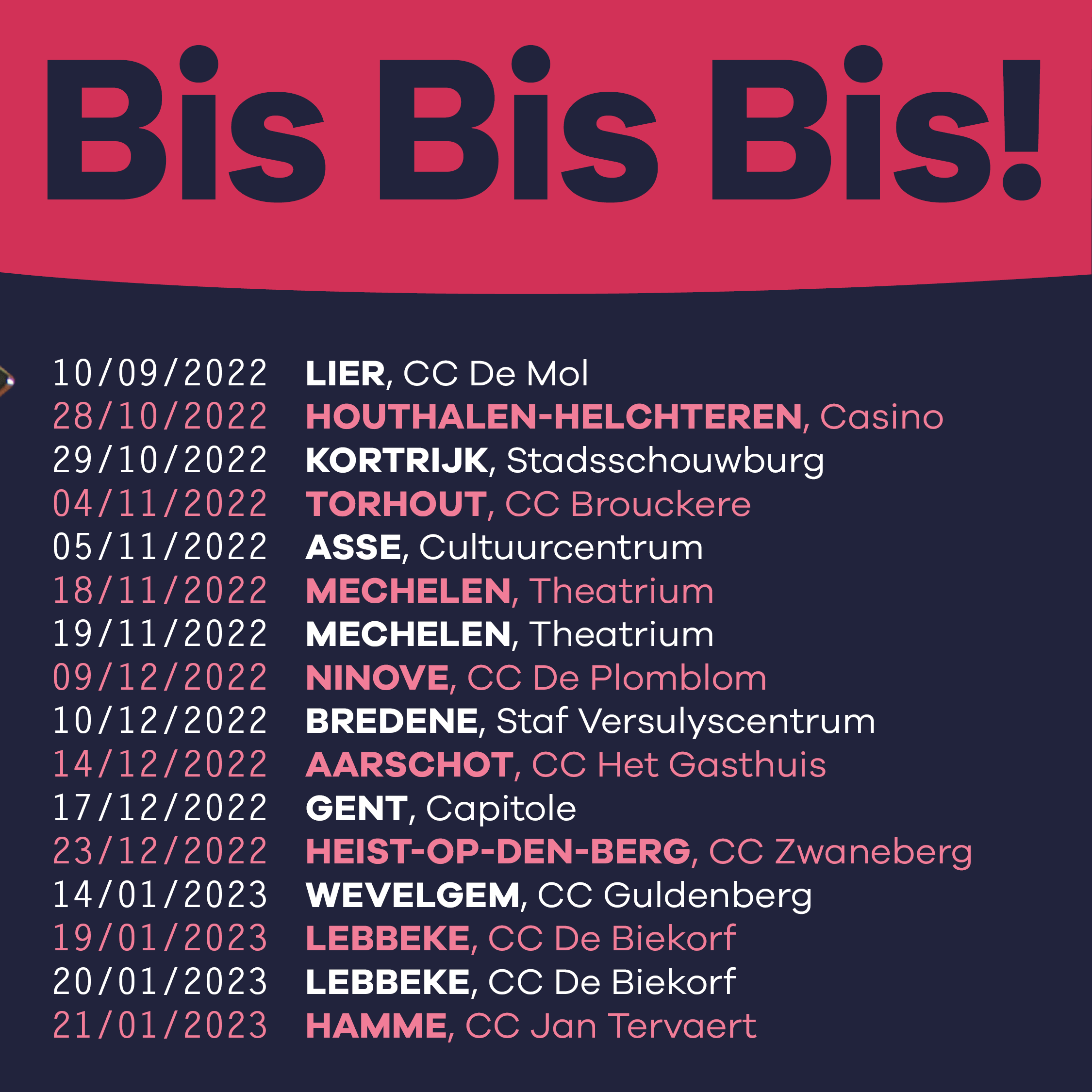 Bis Bis Bis (Vlaanderen 2022-2023)