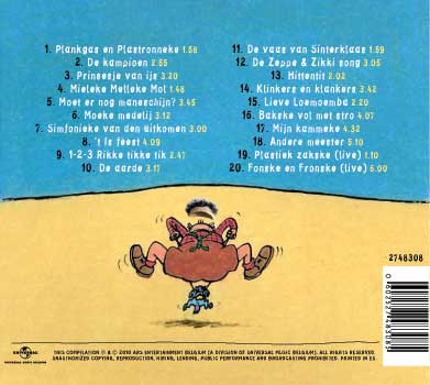 Wie Dit Leest Is Zot (CD), achterkant