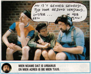 Fotostrip - De Lastige Krapuultjes: Urbanus, Kamagurka en Herr Seele