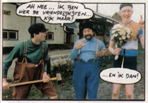 Fotostrip - De Lastige Krapuultjes: Urbanus, Kamagurka en Herr Seele