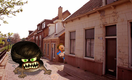 Achterflapfoto door Urbanus en Liesa, 167ste Urbanusstrip