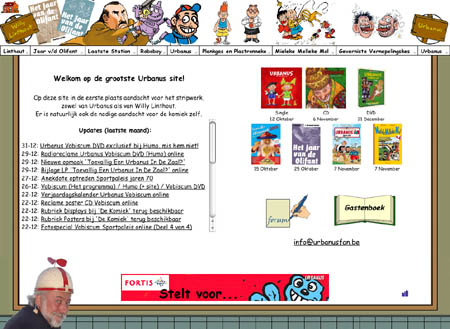 Schermafbeelding Fansite
