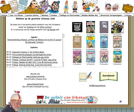 Schermafbeelding Fansite