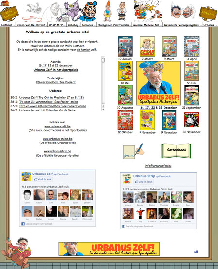 Schermafbeelding Fansite